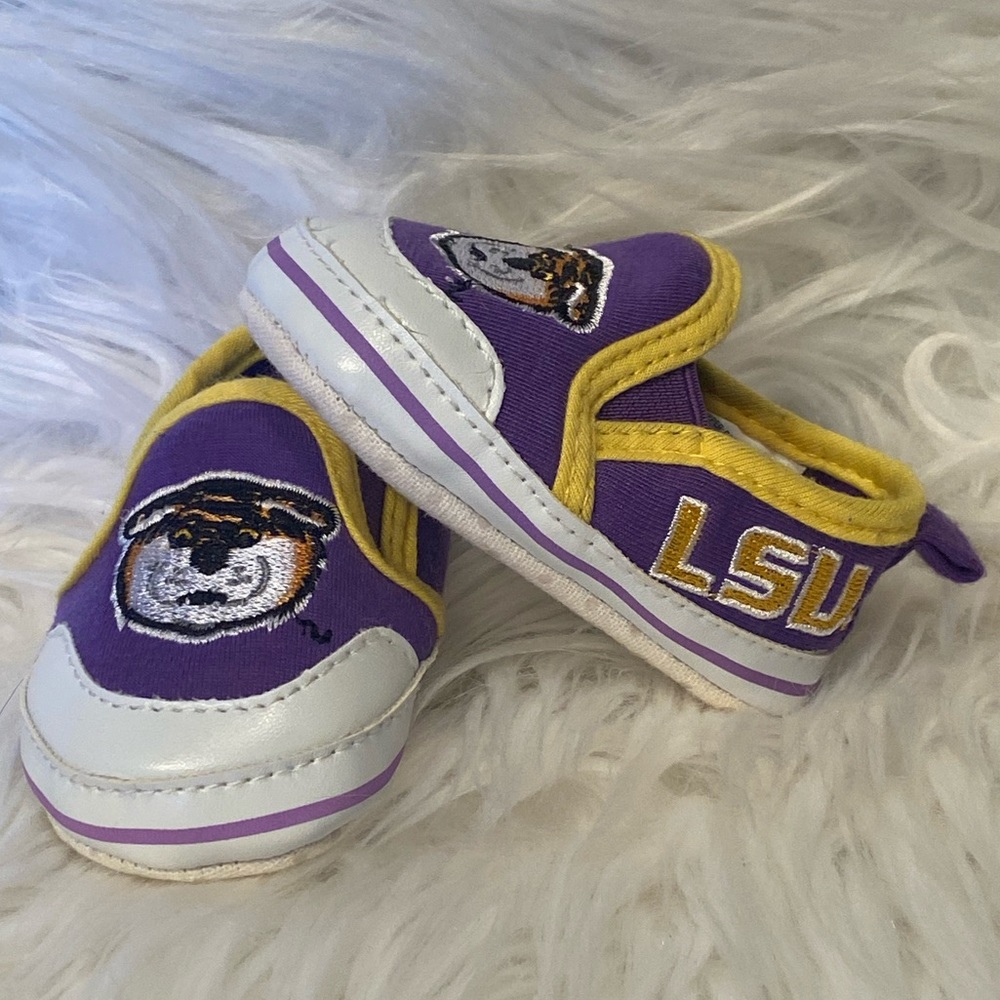 LSU Tigers infant shoes